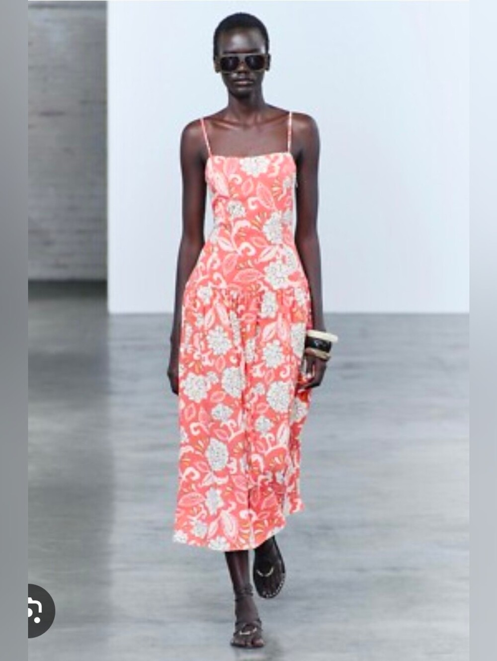 Zara Drop Waist Midi/Maxi Dress